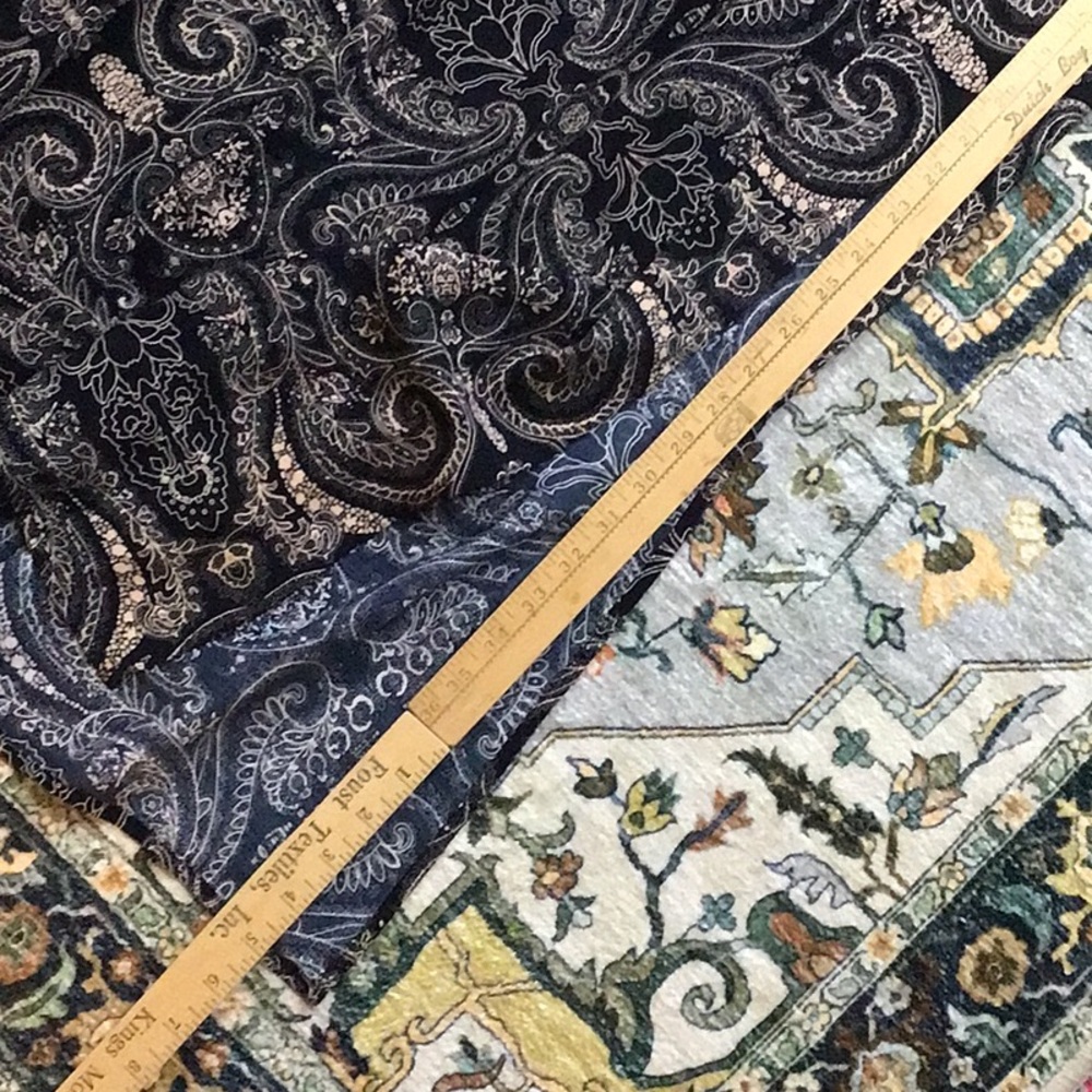 🆕 Francesca’s Black Tan Paisley Lightweight Split Hem Sz.L Maxi Dress - Picture 7 of 10